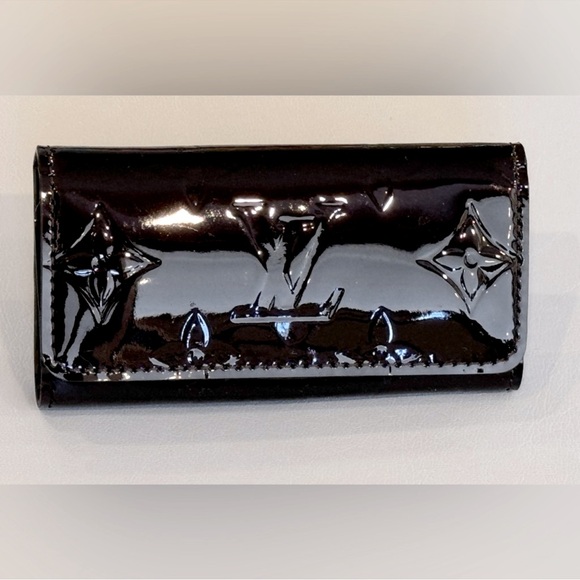 💎Louis Vuitton Monogram Vernis 4 Ring Key Case - Picture 1 of 6